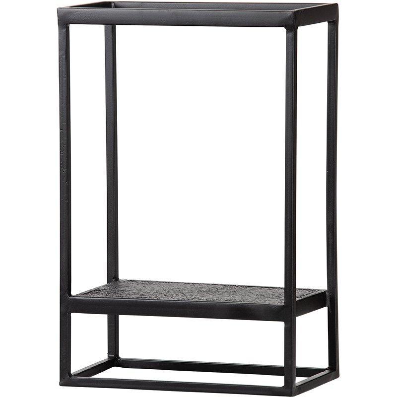 Febe Black Metal Vertical Wall Rack