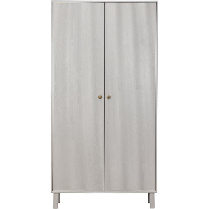 Madu Deep Cloud Grey Pine Wood Wardrobe