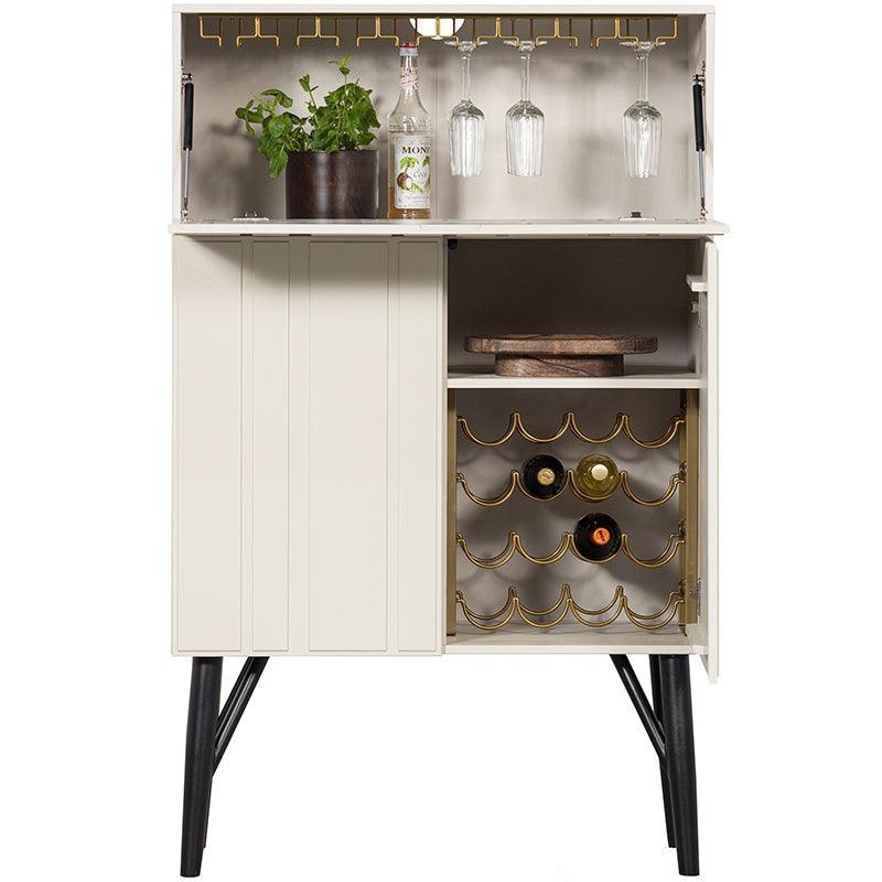 Miller Dust Pine Wood Bar Cabinet