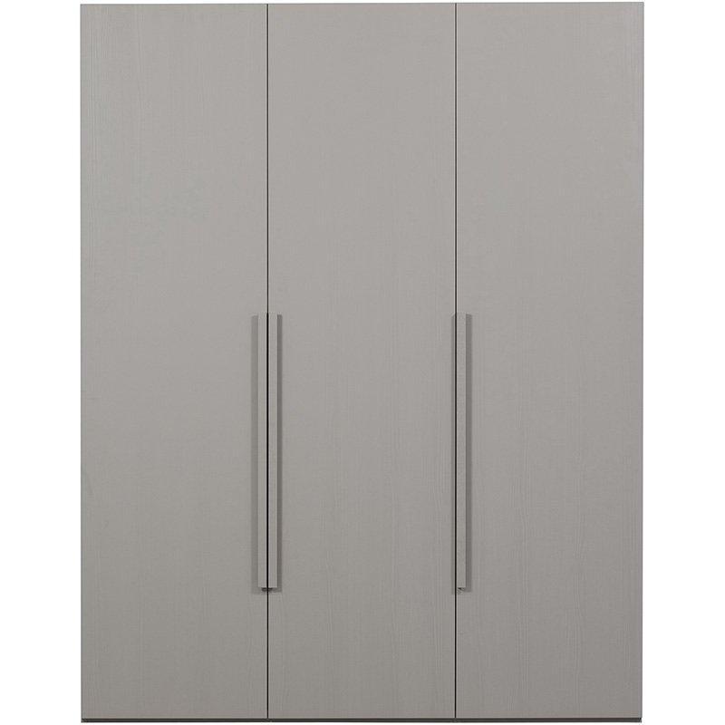 Rens Pebble Grey Long Handle 3 Door Wardrobe