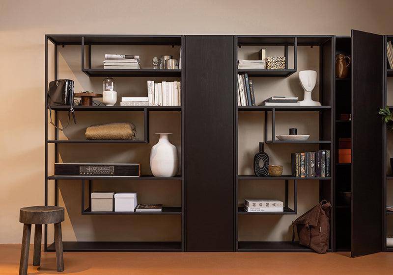 Teun Black Storage Cabinet