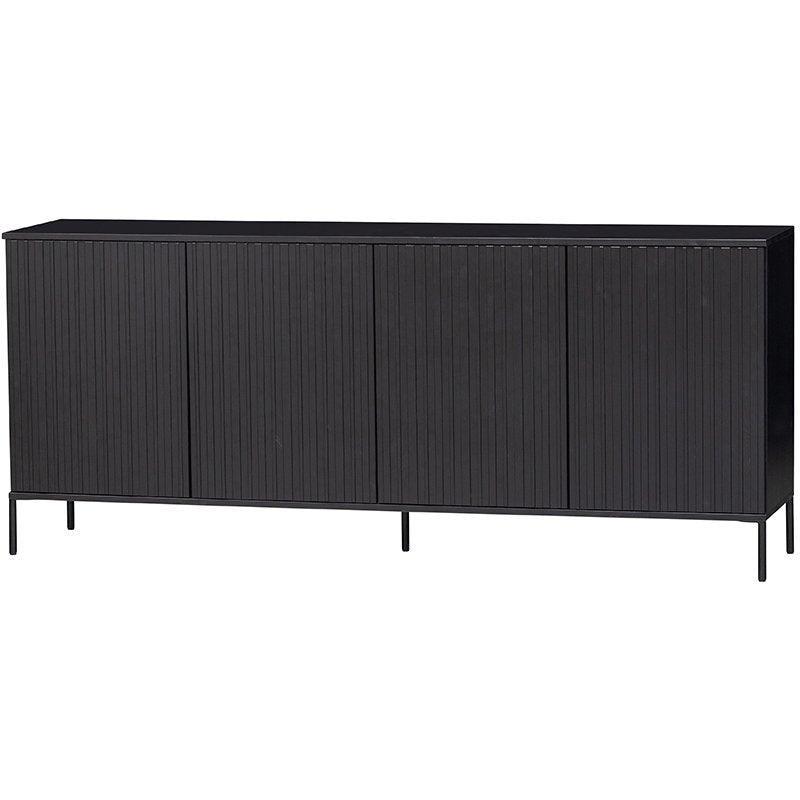 New Gravure Black Pine Wood Sideboard