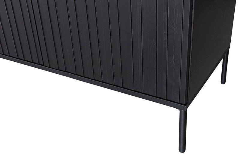 New Gravure Black Pine Wood Sideboard