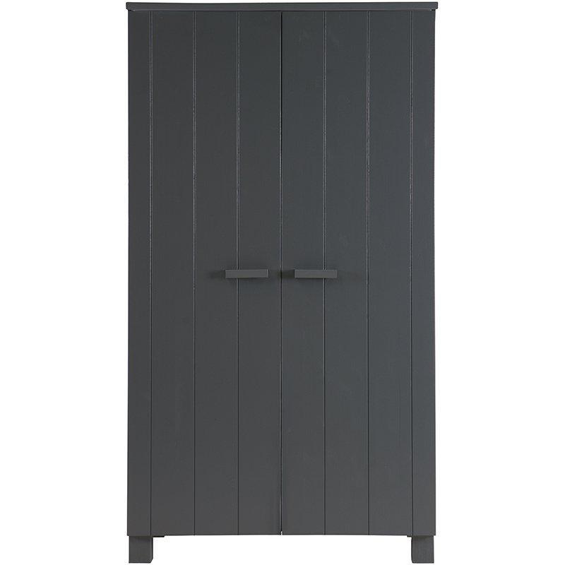 Dennis Brushed Pine Wood Wardrobe