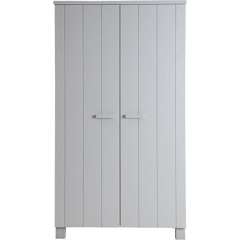 Dennis Brushed Pine Wood Wardrobe