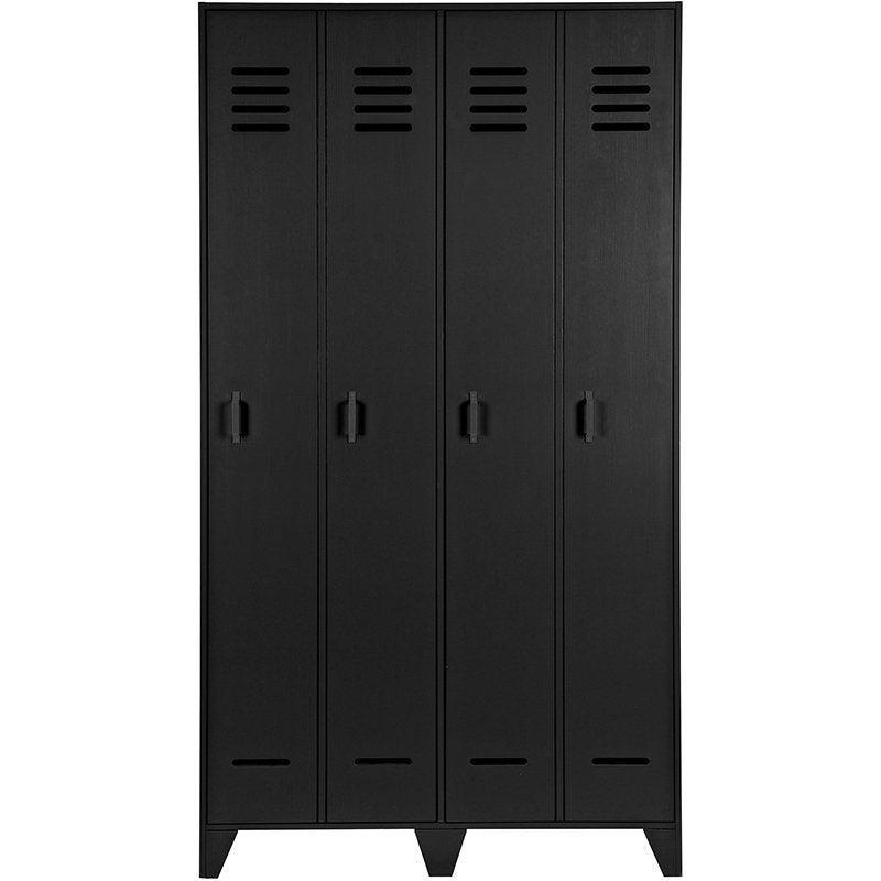 Stijn Pine Wood Locker Cabinet