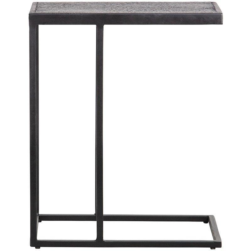 Febe Black Metal U Shape Side Table