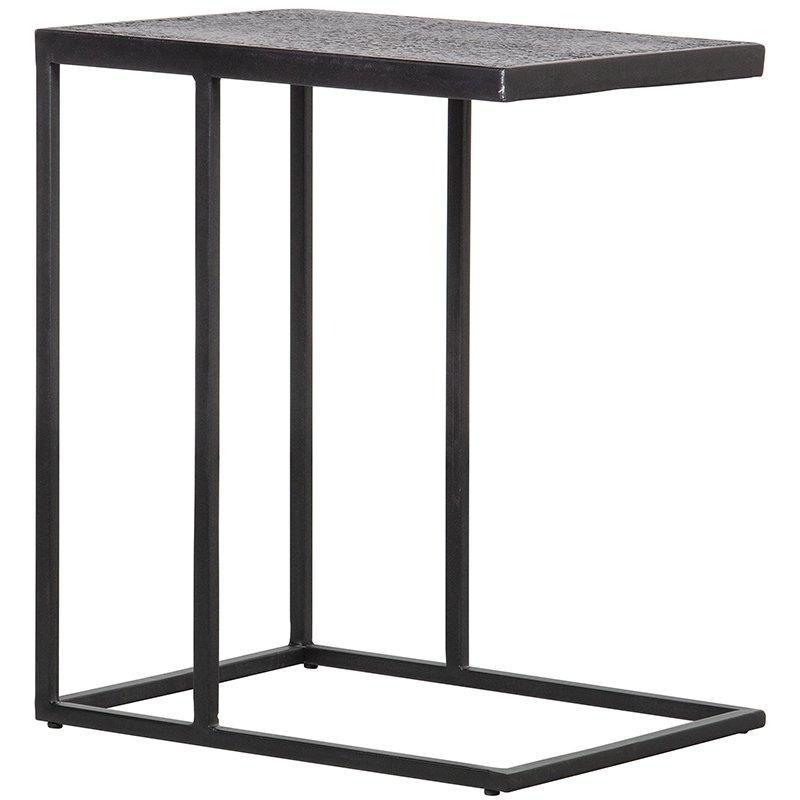 Febe Black Metal U Shape Side Table