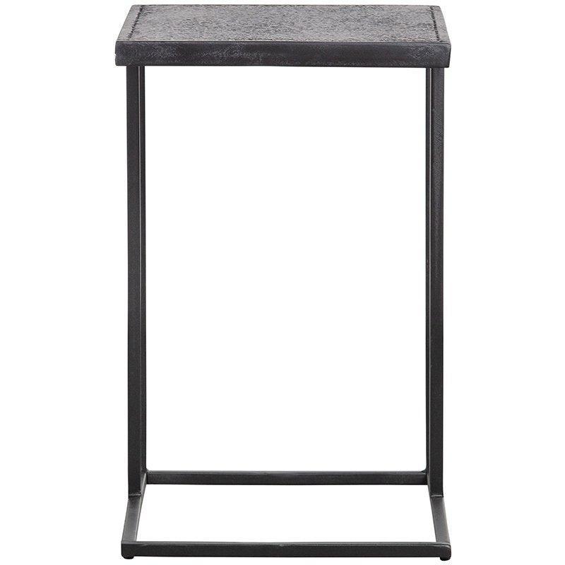 Febe Black Metal U Shape Side Table