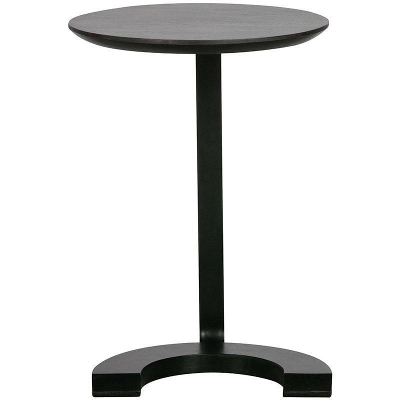 Floor Black Mango Wood Side Table