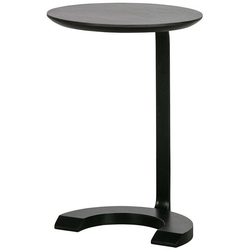 Floor Black Mango Wood Side Table