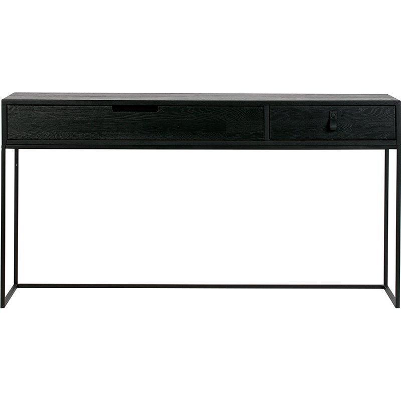 Silas Blacknight Brushed Ash Wood Side Table