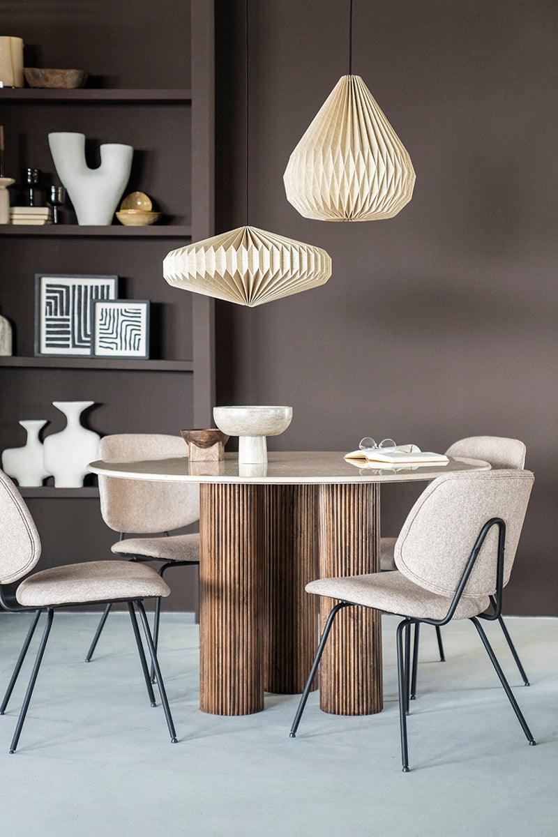 Xavi Marble/Wood Dining Table - WOO .Design