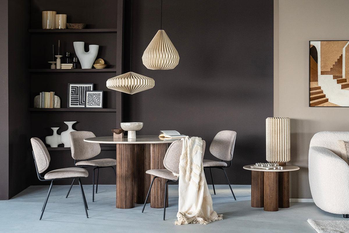 Xavi Marble/Wood Side Table - WOO .Design