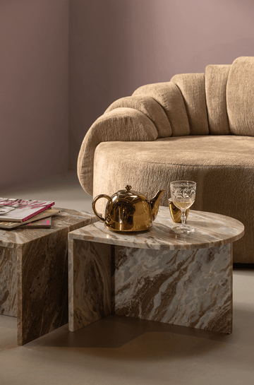 Side table deals gold and marble