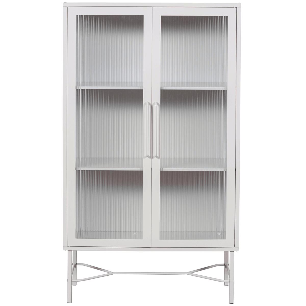 Zion Matt Sand Glass Door Cabinet - WOO .Design